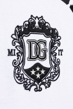 Dolce & Gabbana Men’s White T-Shirt with embroidered logo - image 2