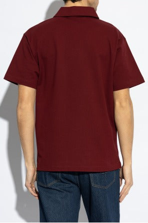 Gucci Burgundy Polo with Logo - image 2