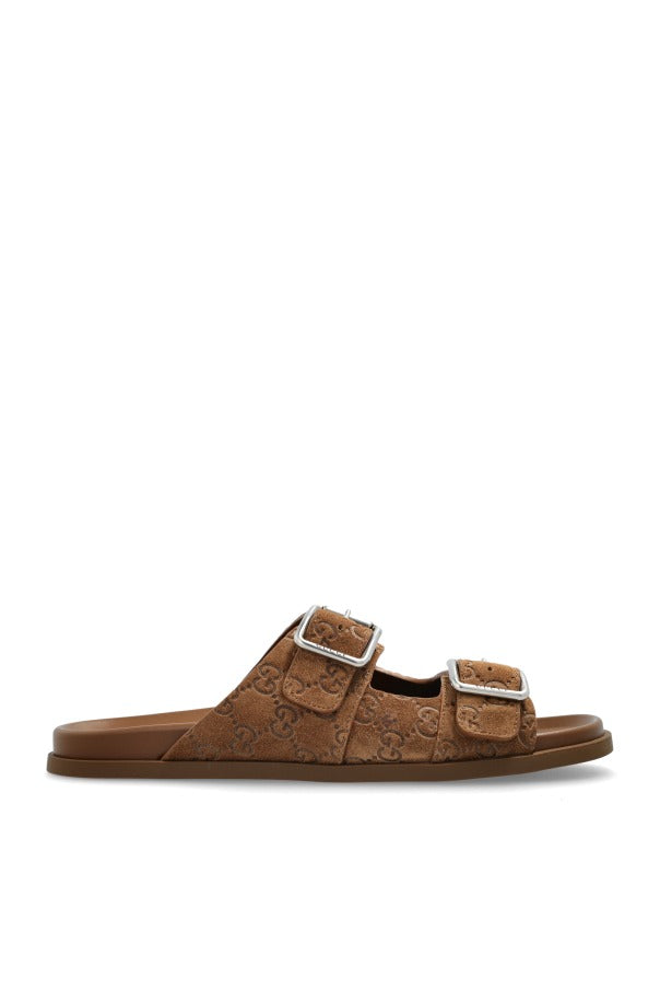 Gucci Men’s Brown Suede Slides