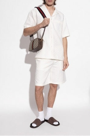 Gucci Brown Slides with monogram - image 3