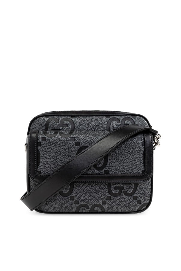 Gucci Grey Jumbo GG Small Shoulder Bag
