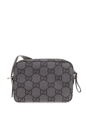 Gucci Grey Monogrammed Shoulder Bag - image 2