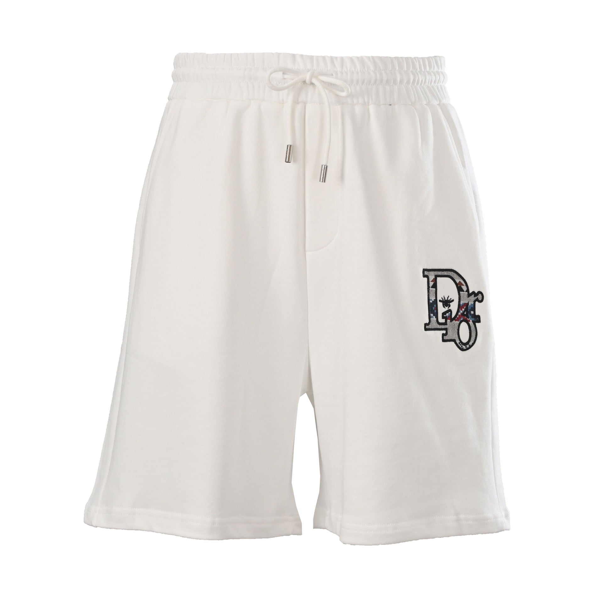 Dior White Logo Shorts