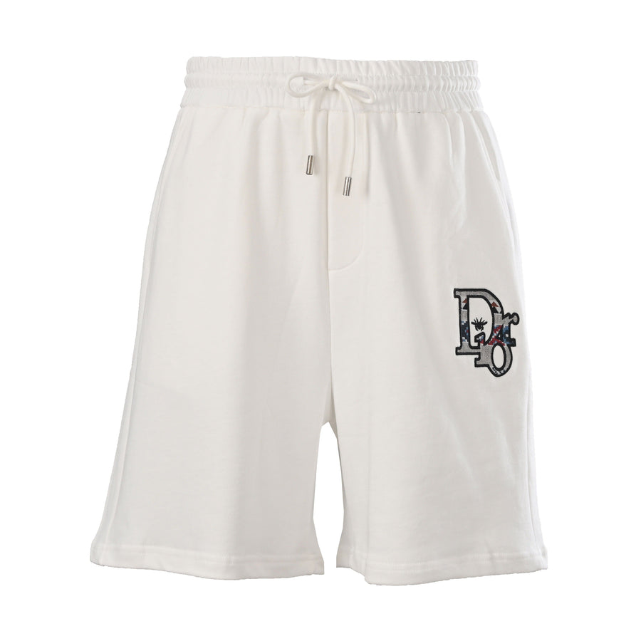 Dior White Logo Shorts