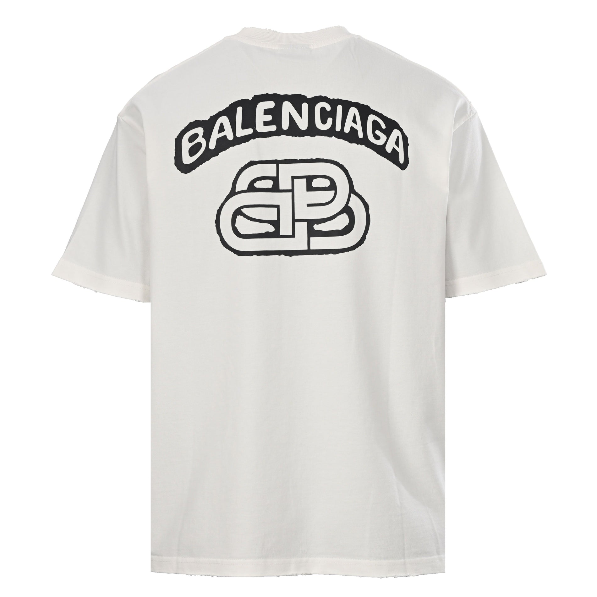 Balenciaga White Logo T-Shirt - image 3