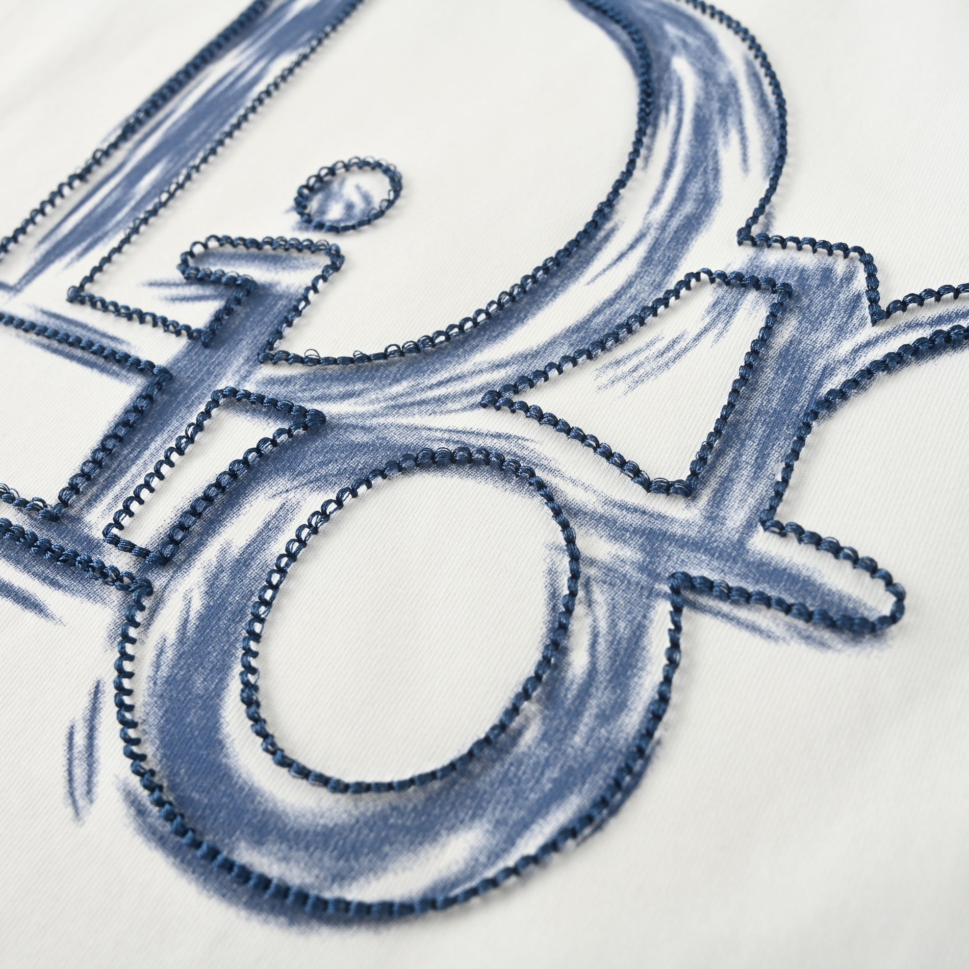 Dior White T-Shirt with Blue Logo - image 4
