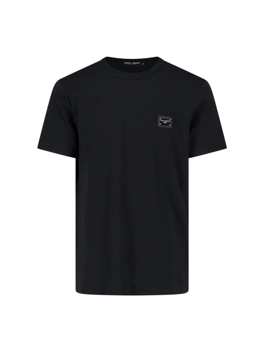Dolce & Gabbana Logo Plaque Crewneck T-Shirt