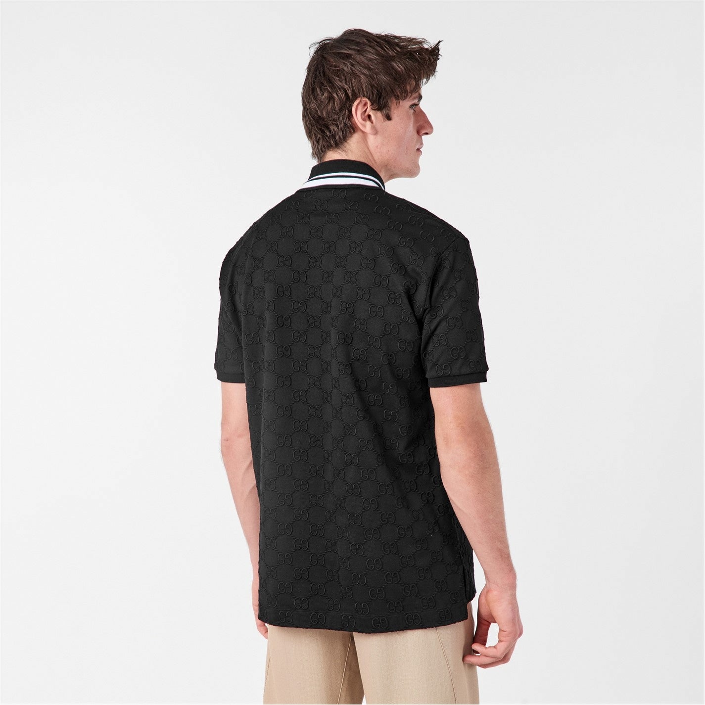 Gucci GG Jacquard Cotton Polo Shirt - image 5