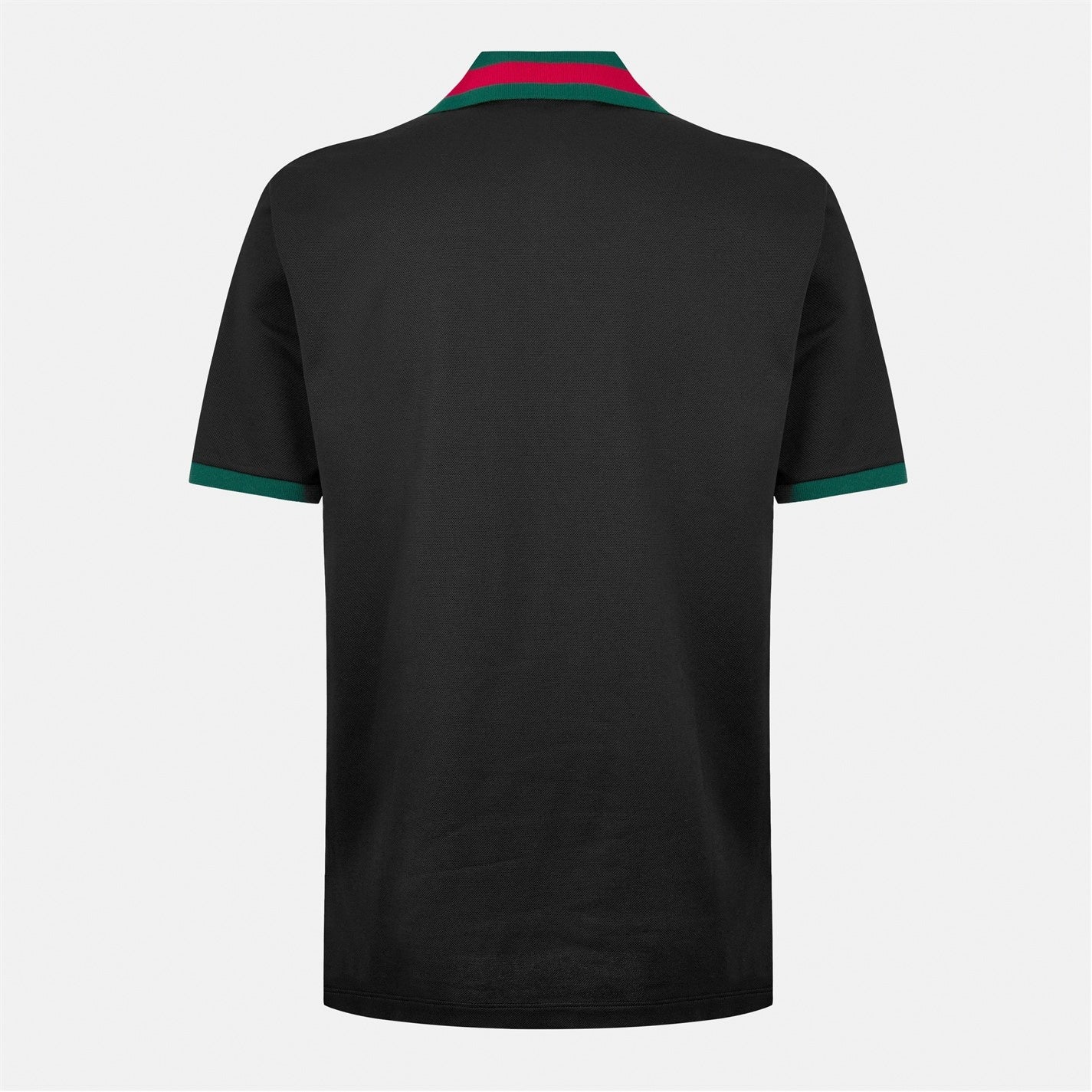 Gucci Web Collar Cotton Polo Shirt – Black - image 2
