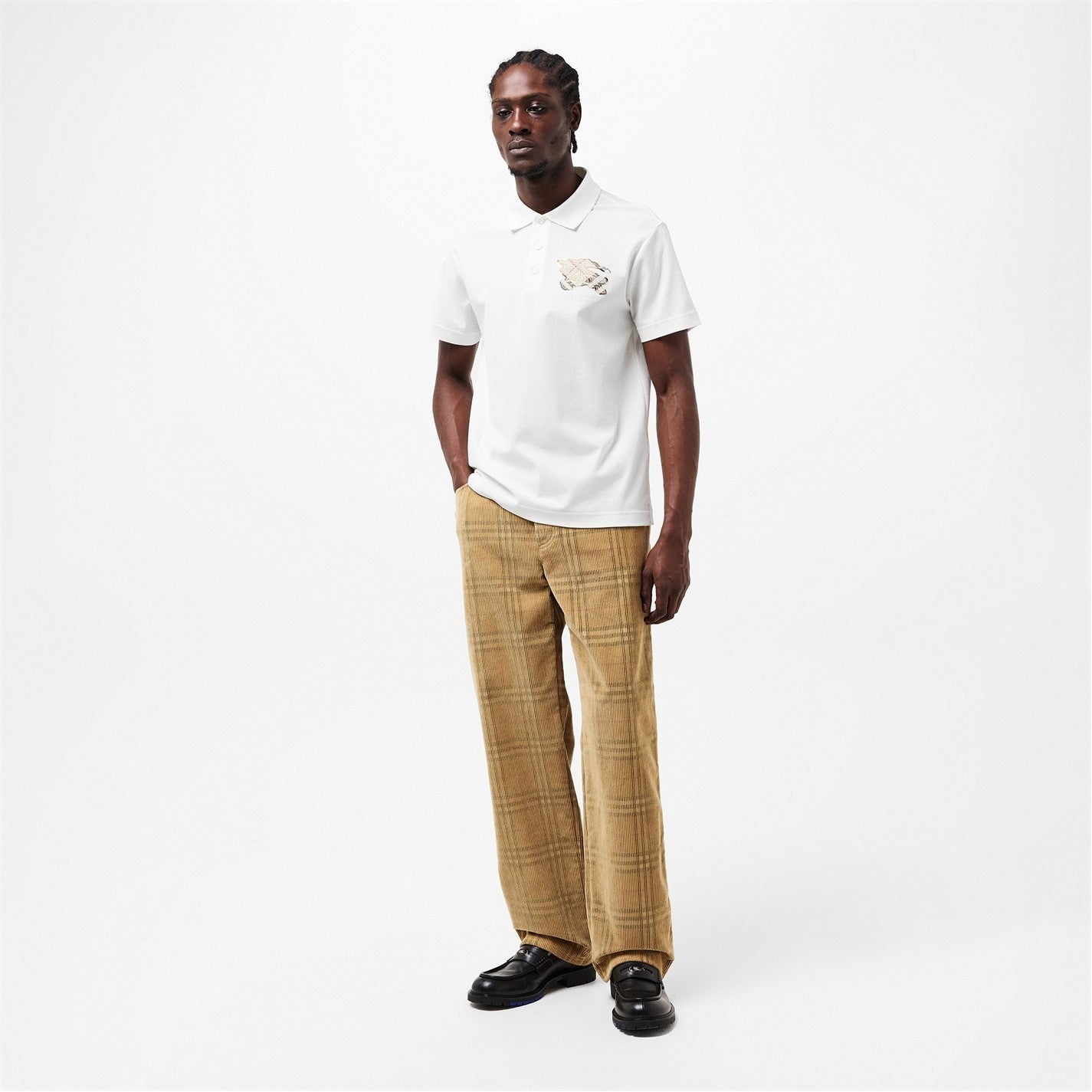 Burberry Equestrian Knight Cotton Polo Shirt - image 6