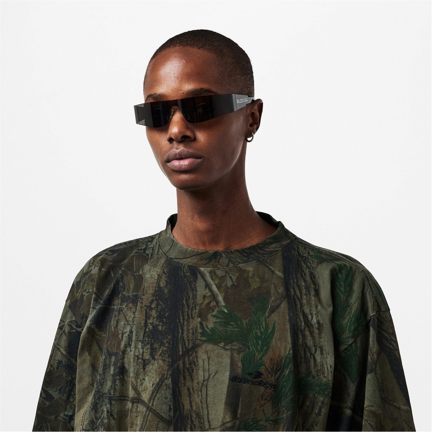 Balenciaga Bal Sport Camouflage Logo T-Shirt – Green - image 3