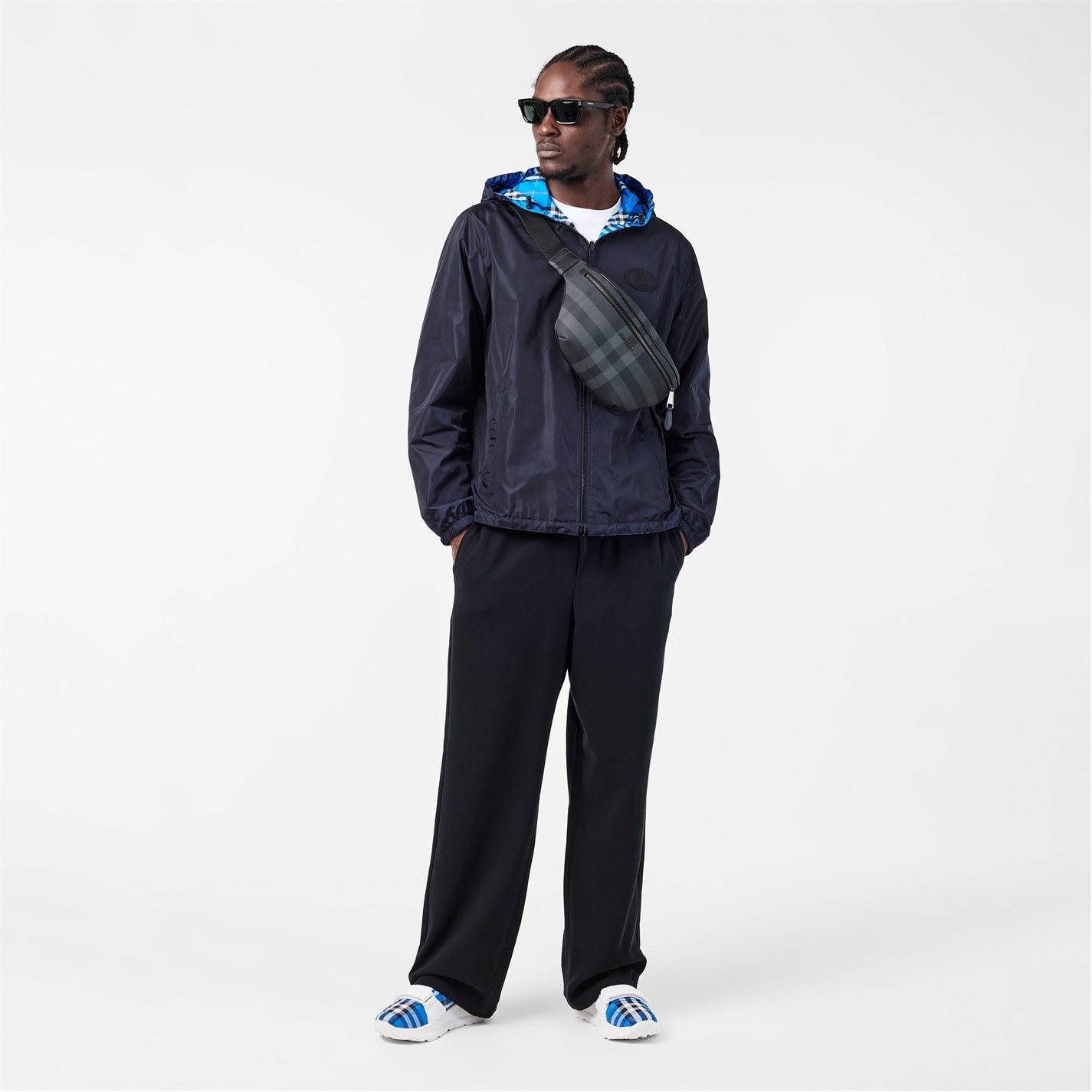 Burberry Newport Reversible Lightweight Windbreaker – Ink Blue - image 6
