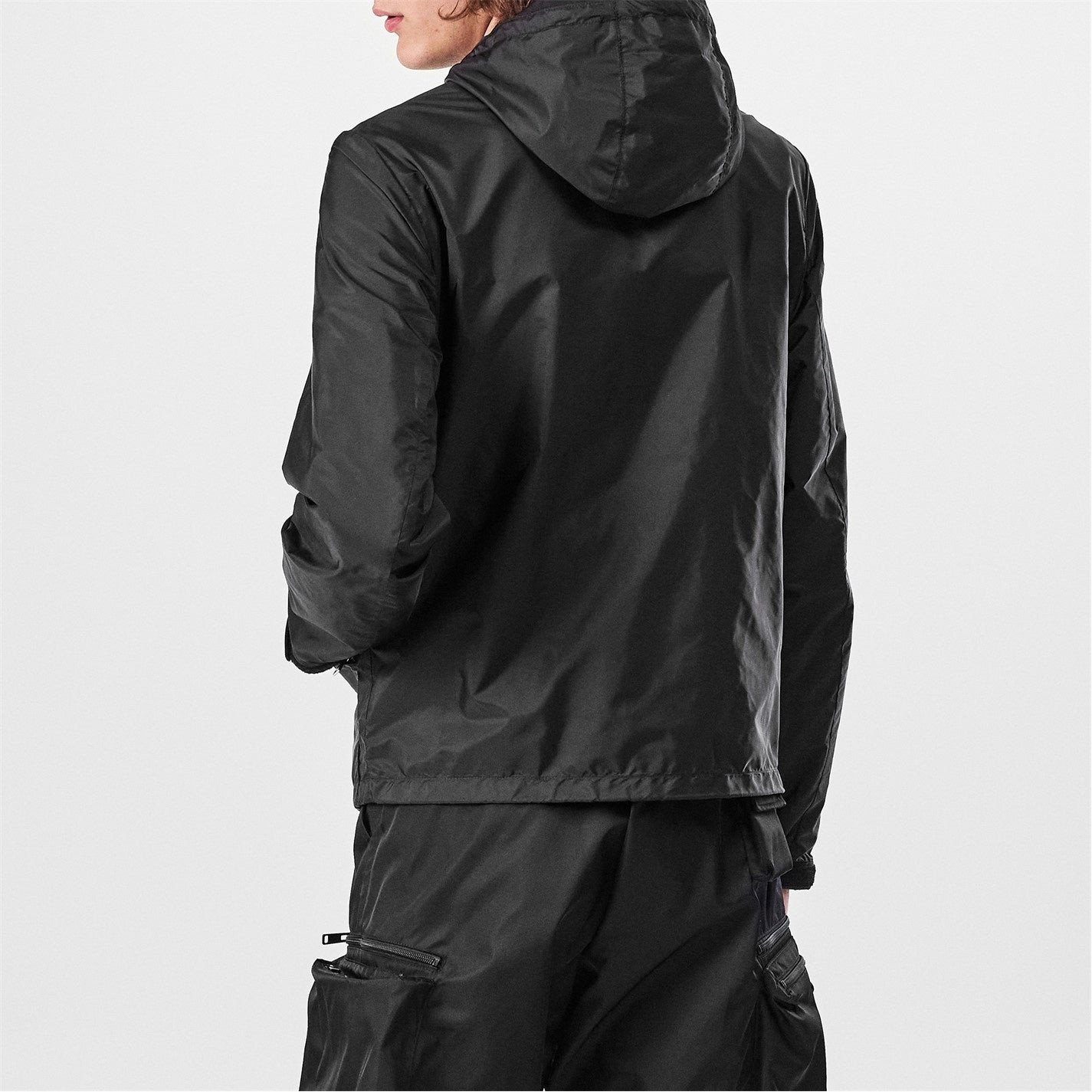 Prada Hooded Nylon Windbreaker Jacket – Black - image 4