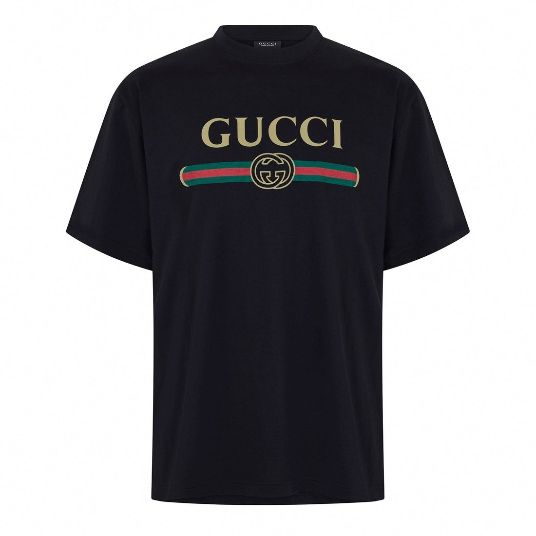 Logo Web Stripe Cotton T-Shirt