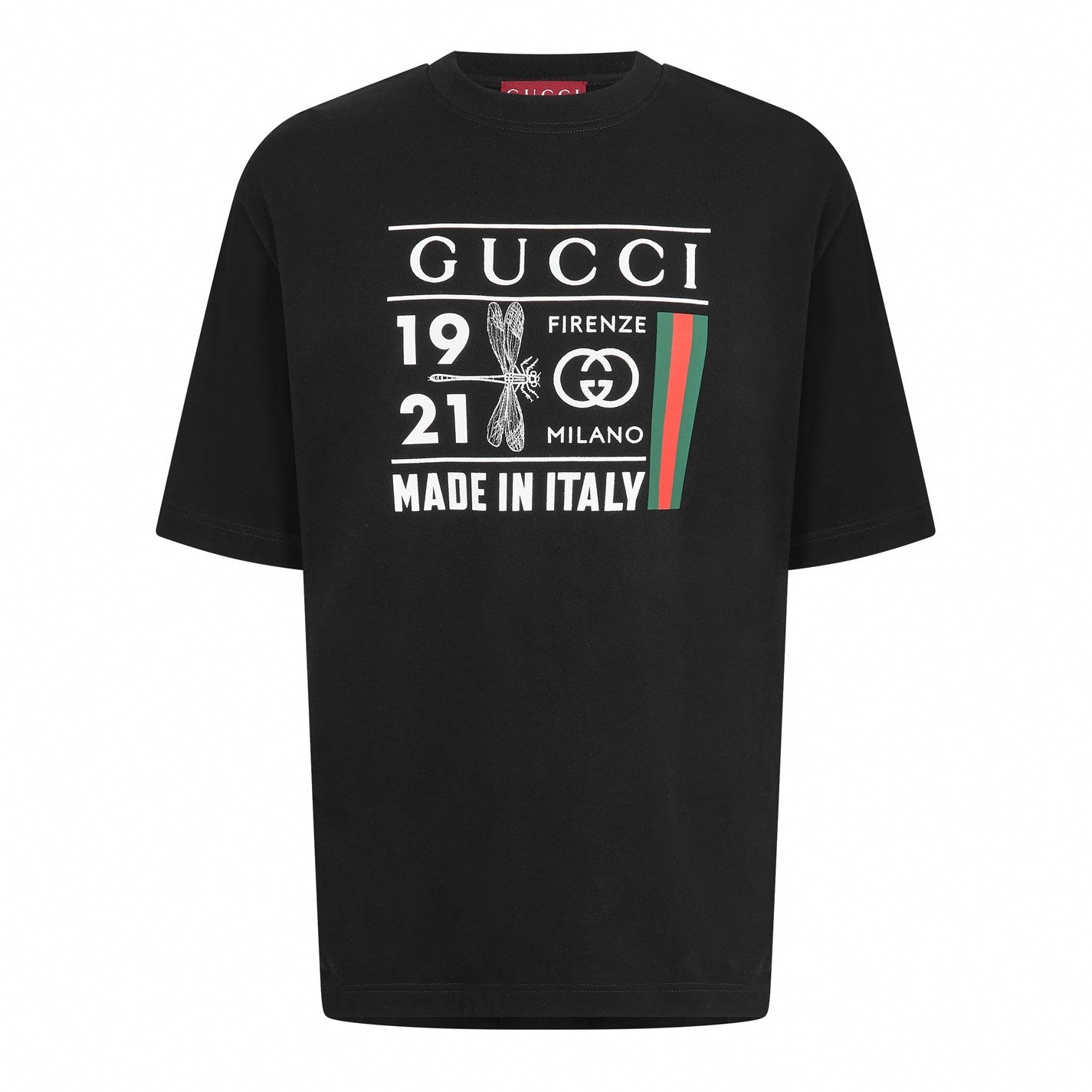 Gucci Firenze Milano Graphic Cotton T-Shirt