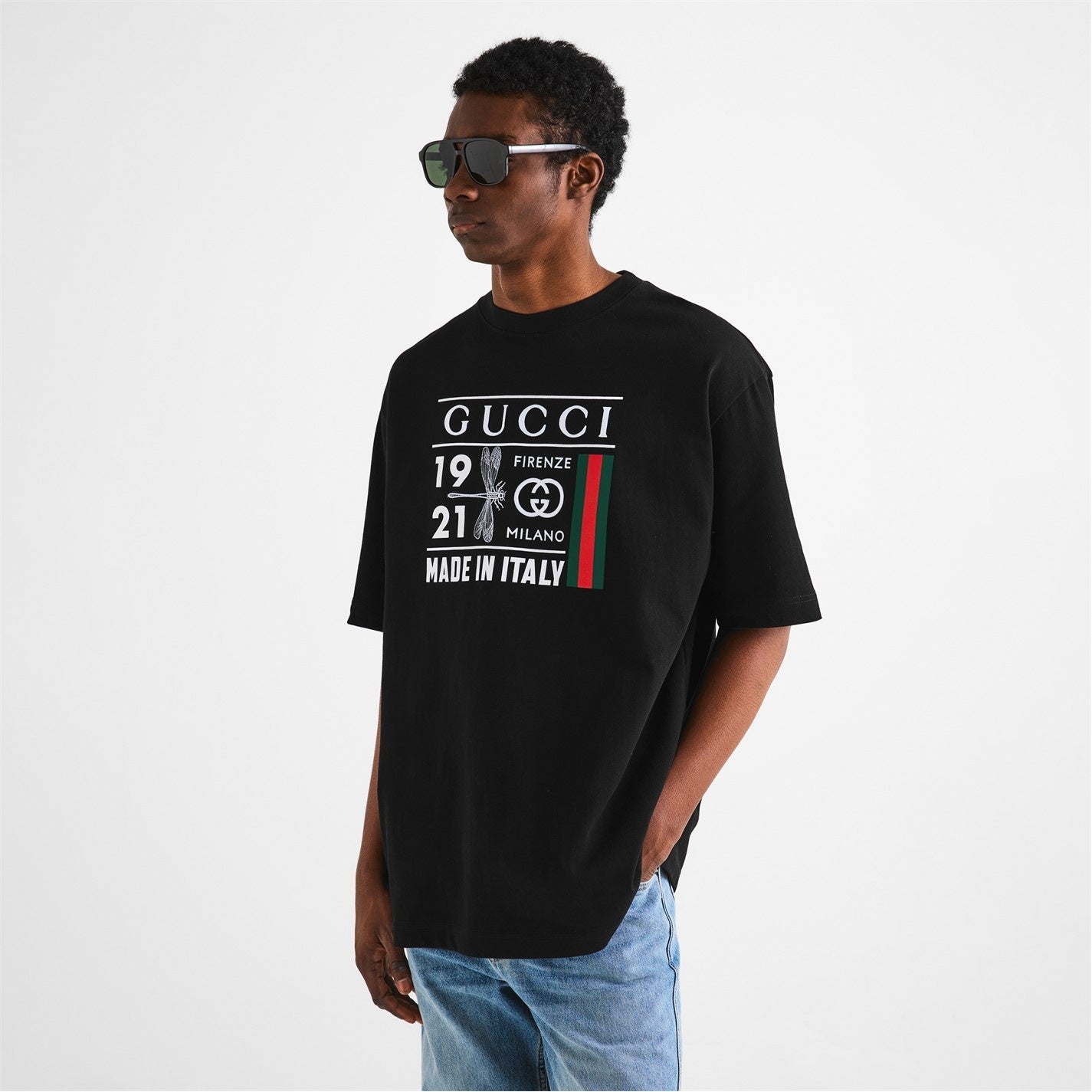 Gucci Firenze Milano Graphic Cotton T-Shirt - image 4