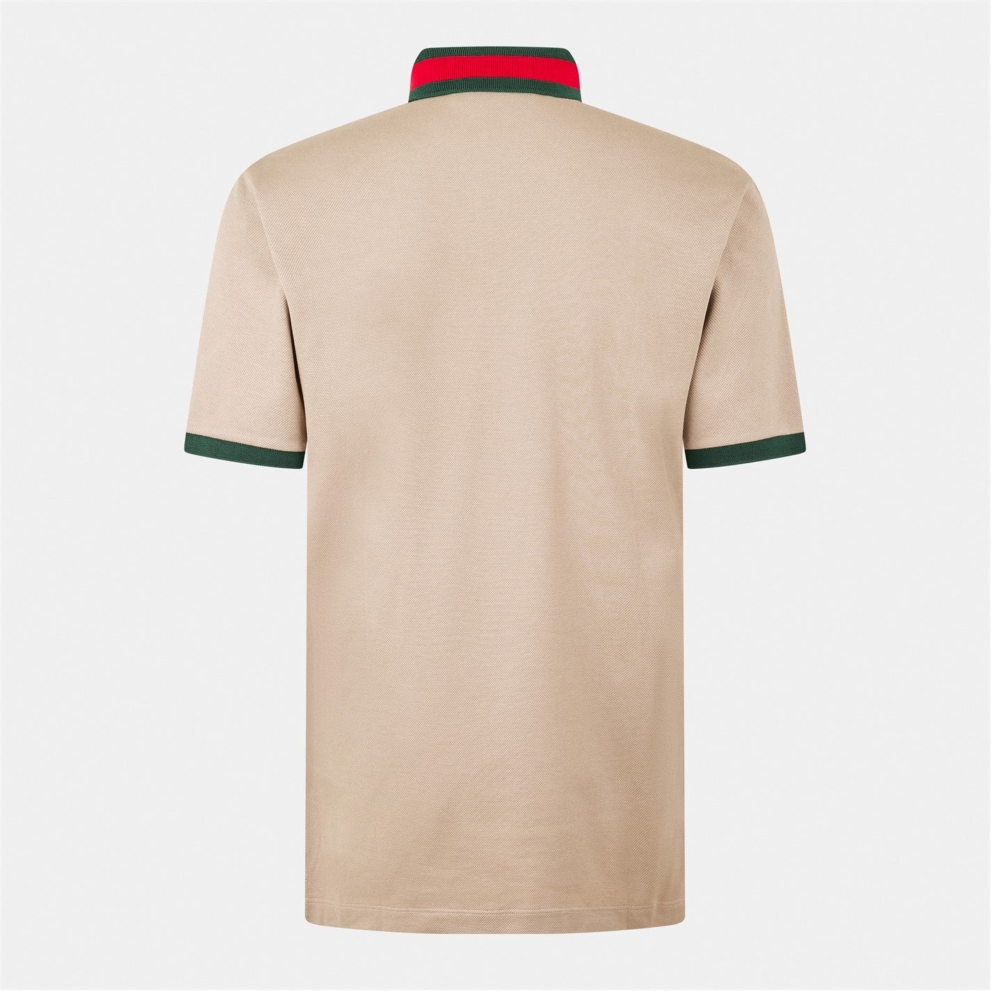 Gucci Web Collar Cotton Polo Shirt – Beige - image 2