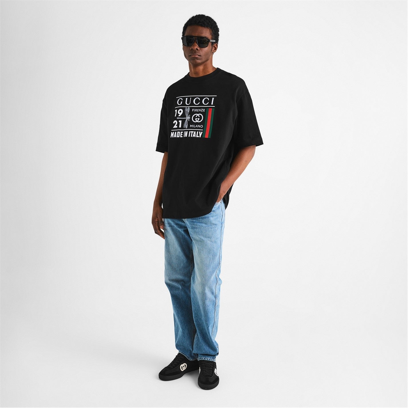 Gucci Firenze Milano Graphic Cotton T-Shirt - image 6