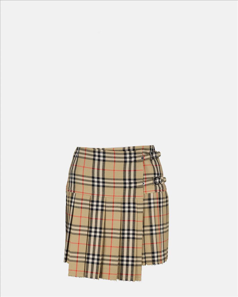 Burberry Checkered Skirt