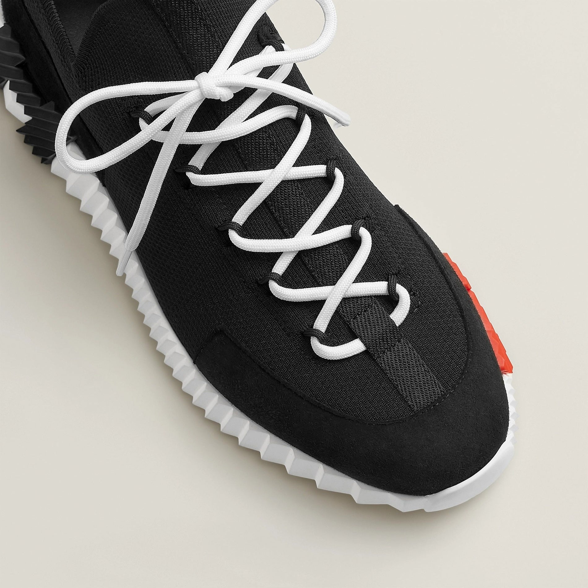 Hermes Lift Knit Slip-On Sneakers in Black & White - image 3