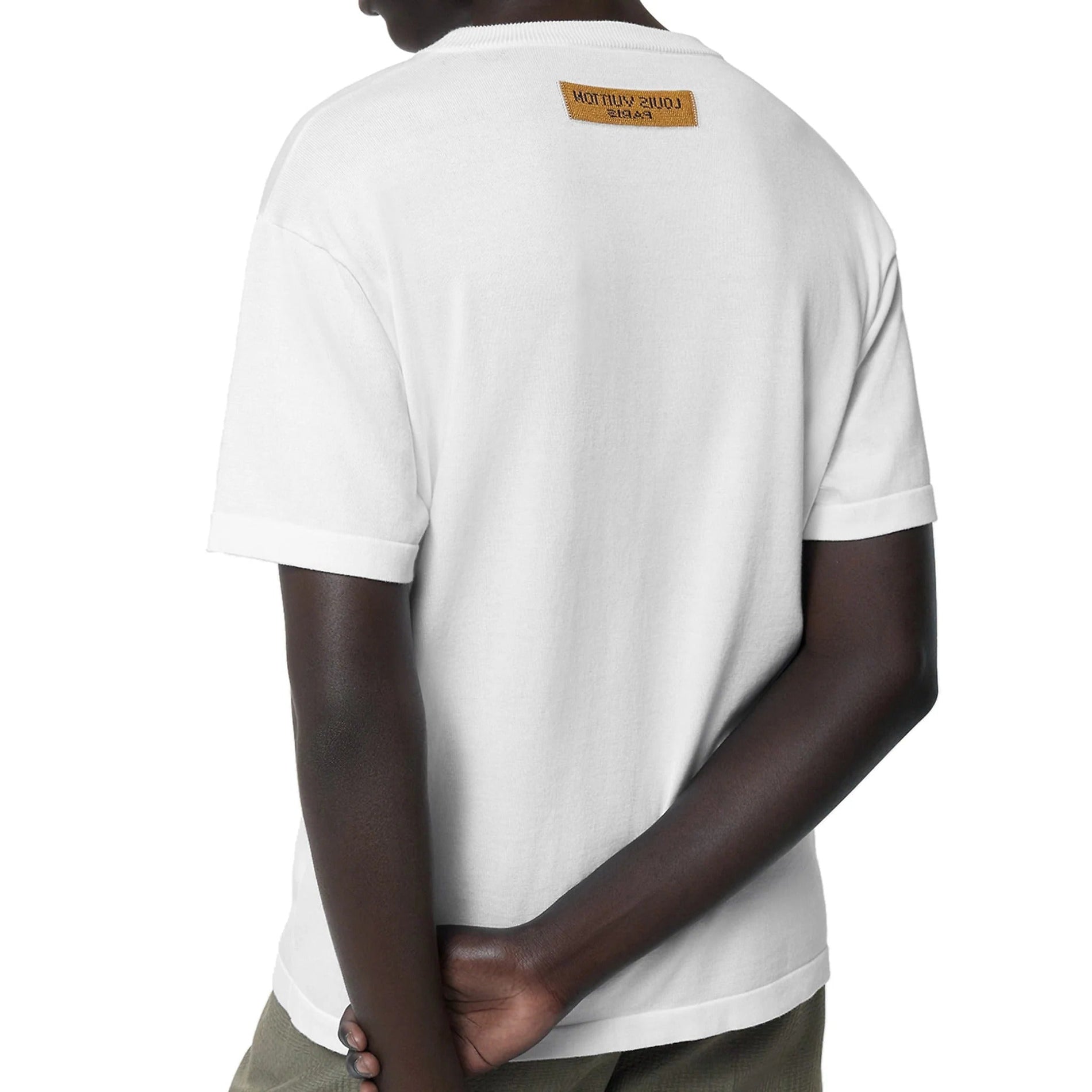 Louis Vuitton Flower Cotton Short-Sleeved Crewneck White T-Shirt - image 3