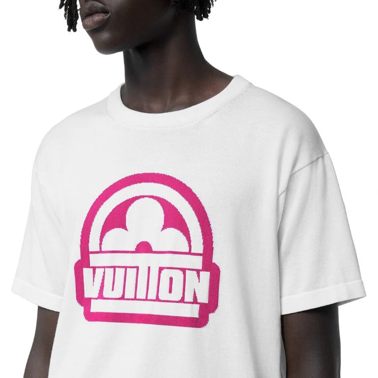 Louis Vuitton Flower Cotton Short-Sleeved Crewneck White T-Shirt - image 2