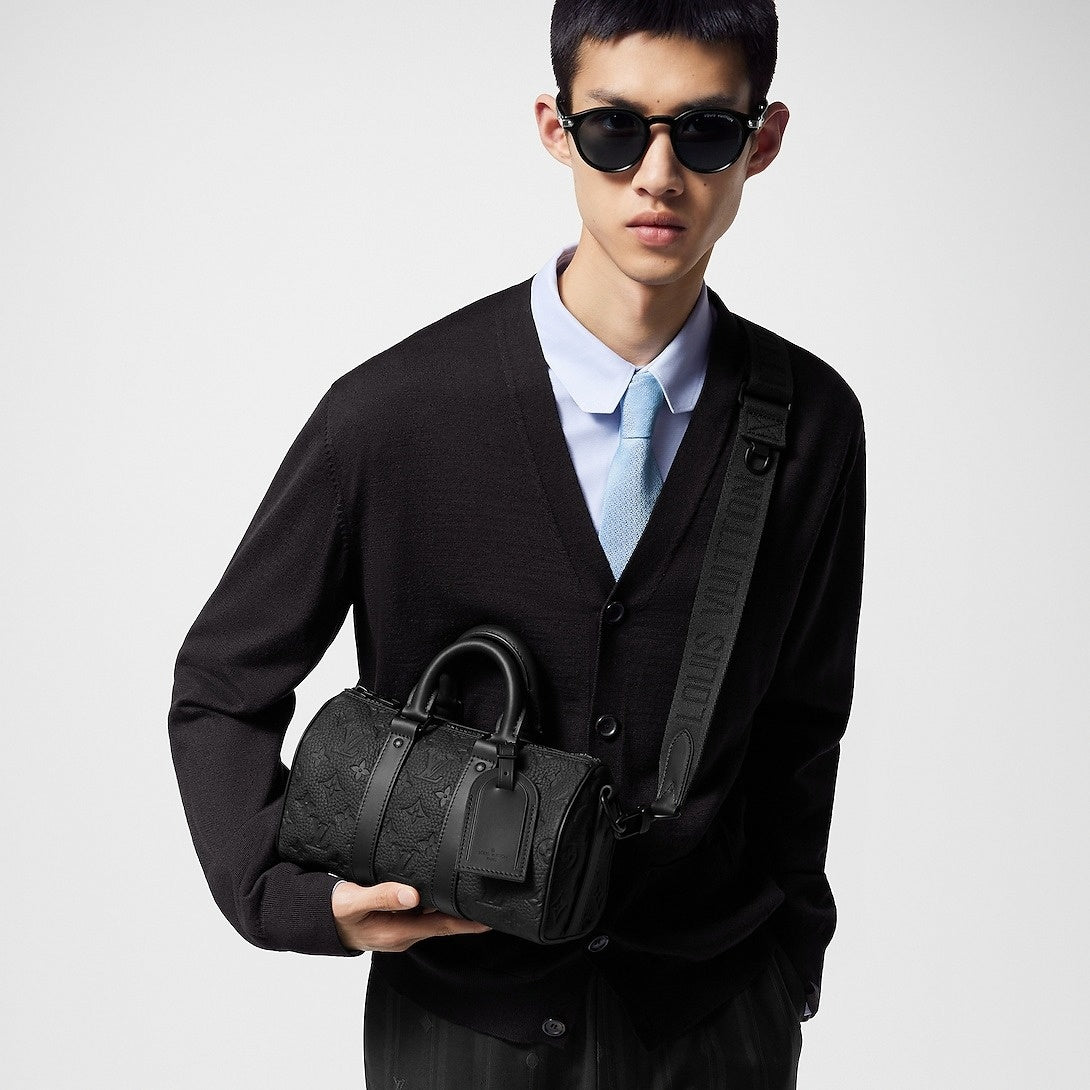 Louis Vuitton Monogram Empreinte Keepall Black - image 8