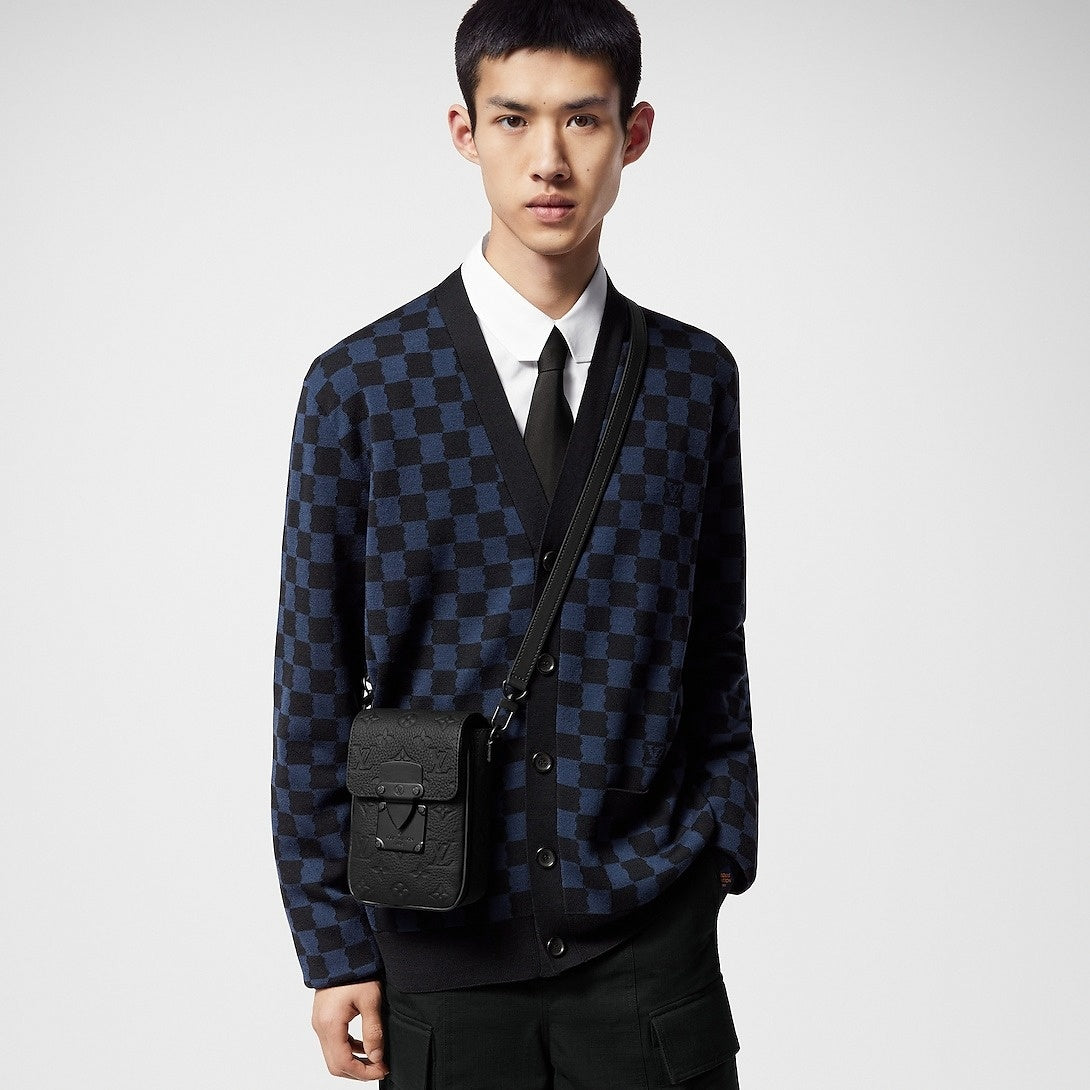 Louis Vuitton Monogram Embossed Leather Mini Utility Crossbody (All Black) - image 7