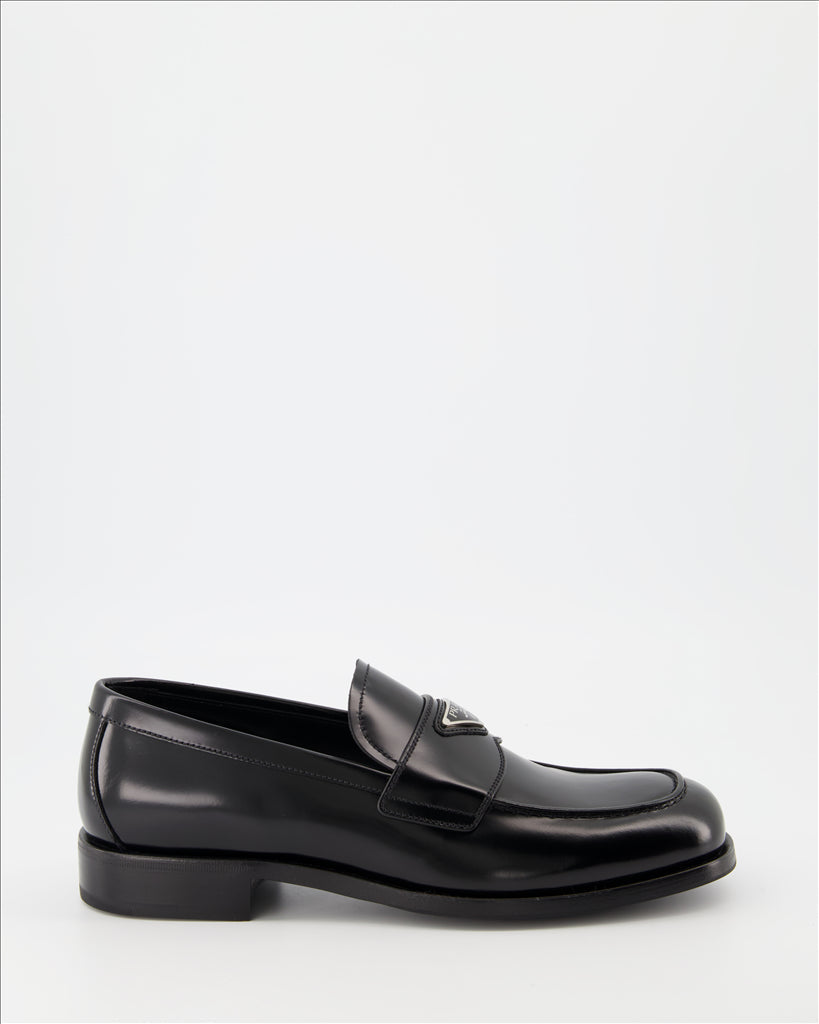 Prada Triangle Logo Loafers
