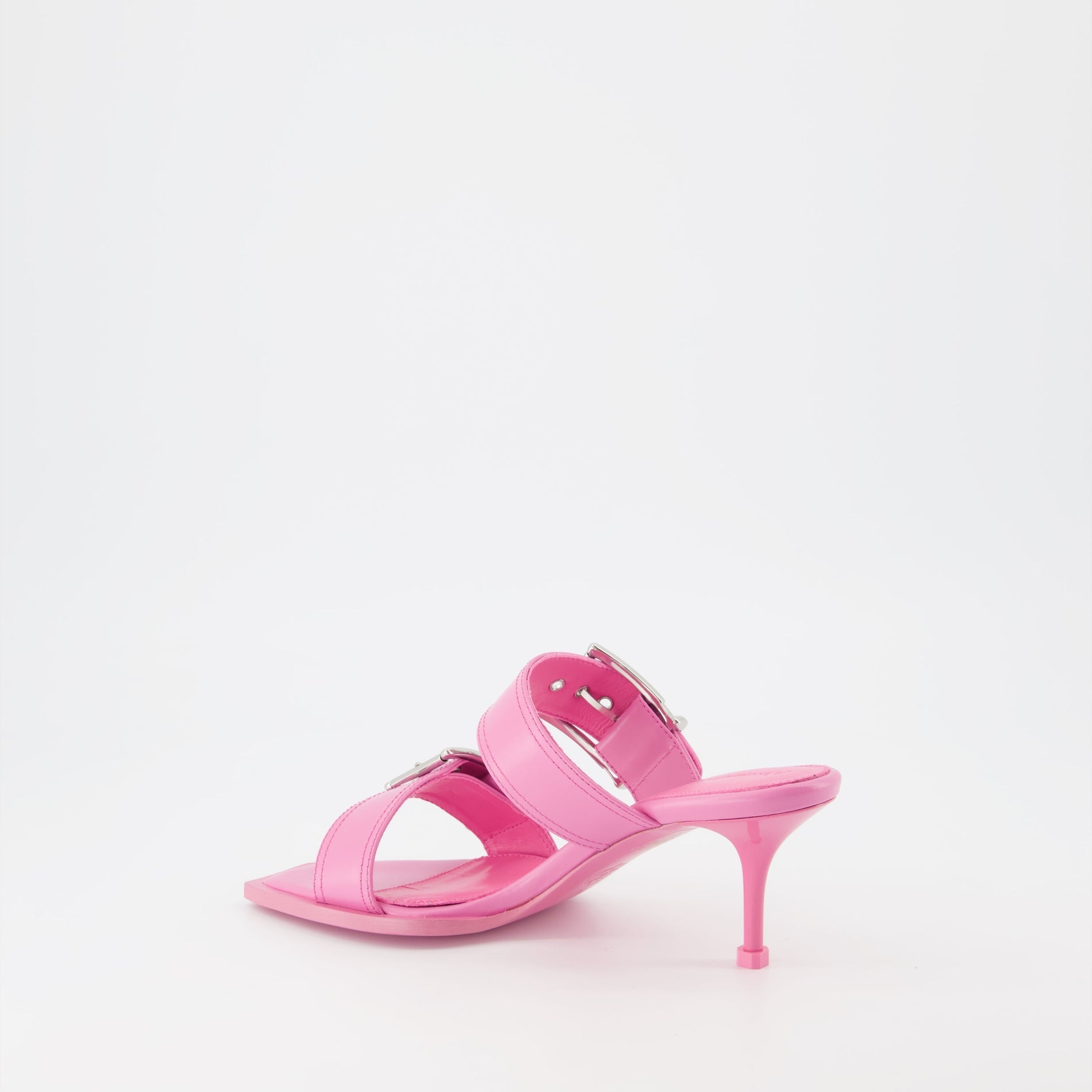 Alexander McQueen Double Buckle Mule Sandals - image 3