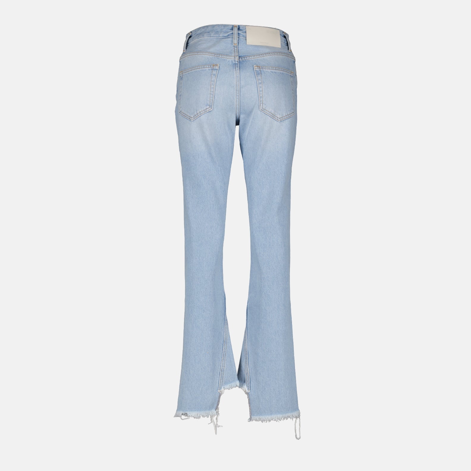 Off-White Distressed Flared Bleach-Wash Jeans - image 2