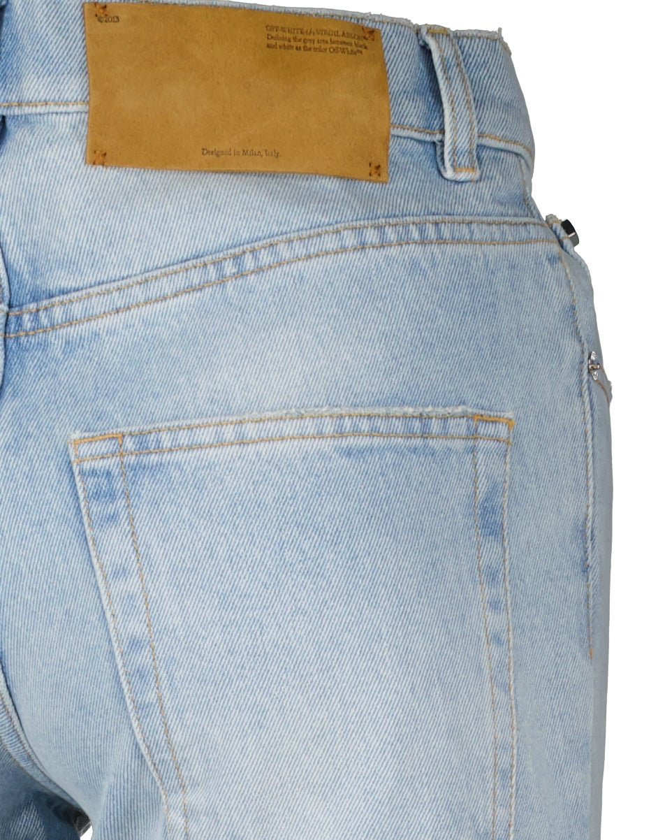 Off-White High-Rise Flared Denim Jeans - image 5