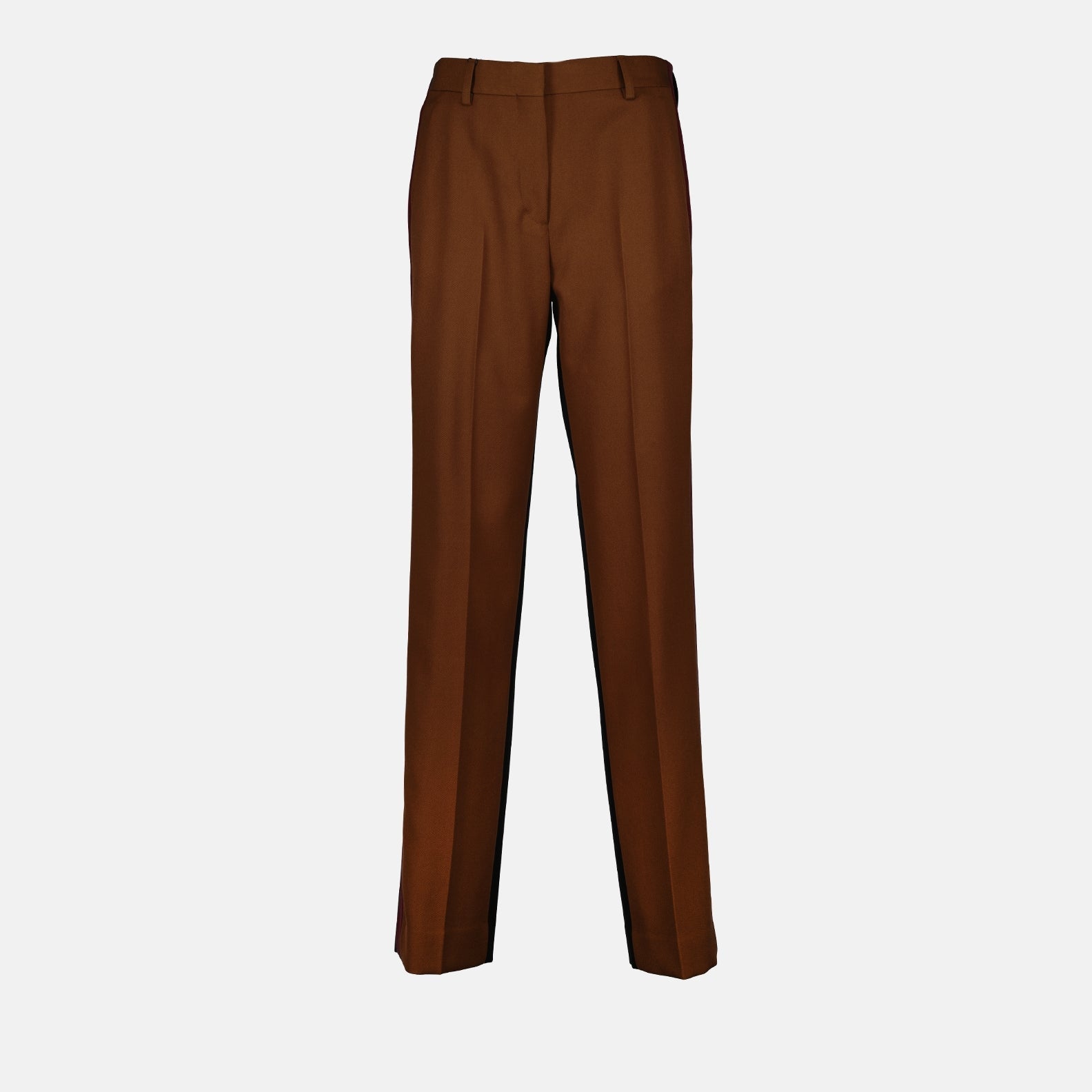 Burberry Tailored Brown Straight-Leg Trousers