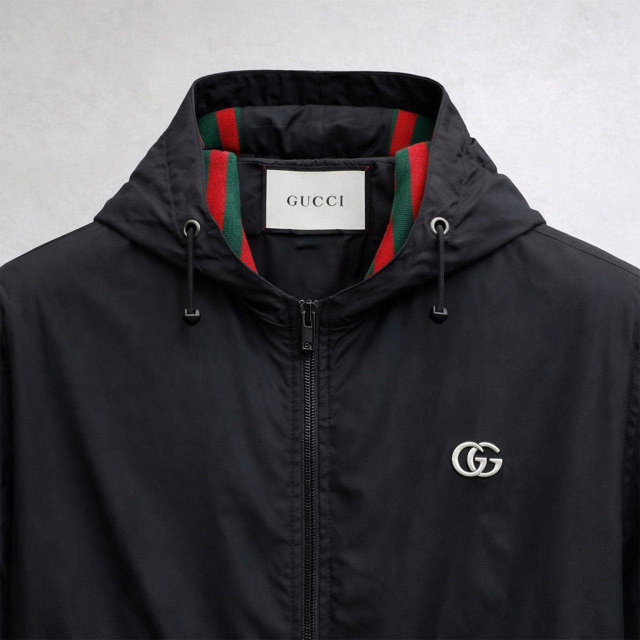 Gucci GG Logo Hooded Windbreaker Jacket - image 4
