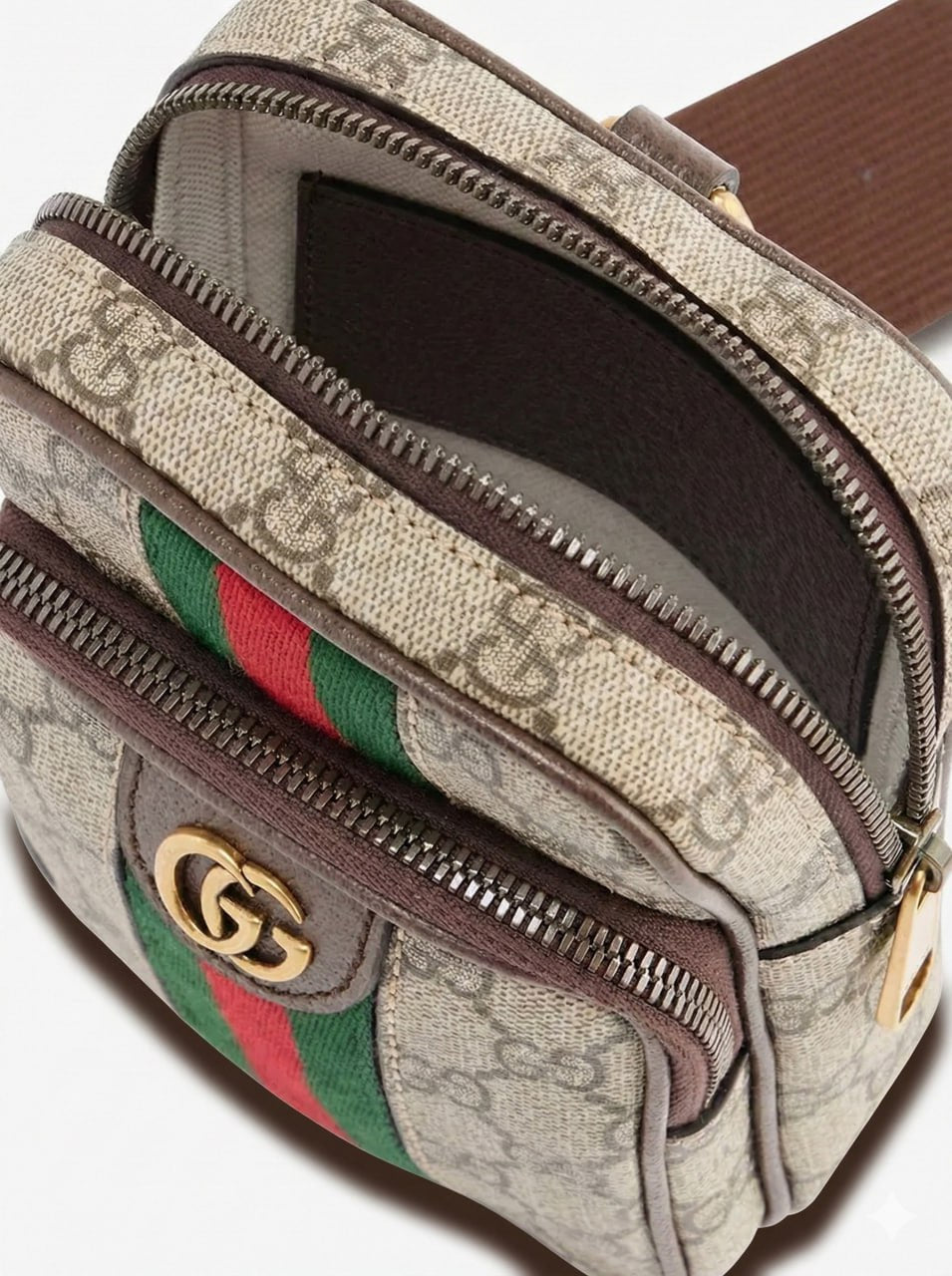 Gucci Ophidia Mini Crossbody Bag (Beige/Ebony) - image 4