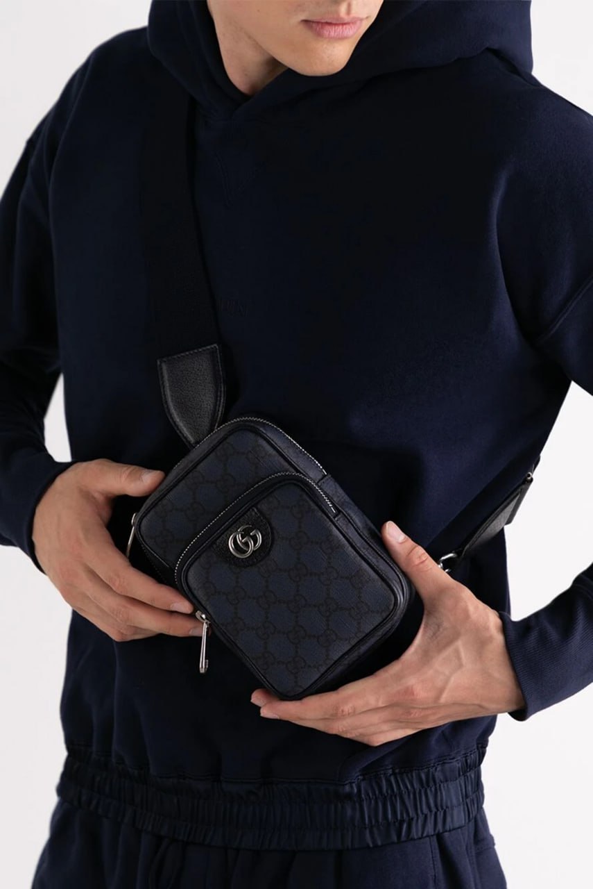 Gucci Supreme Mini Crossbody Bag with Interlocking G - image 7