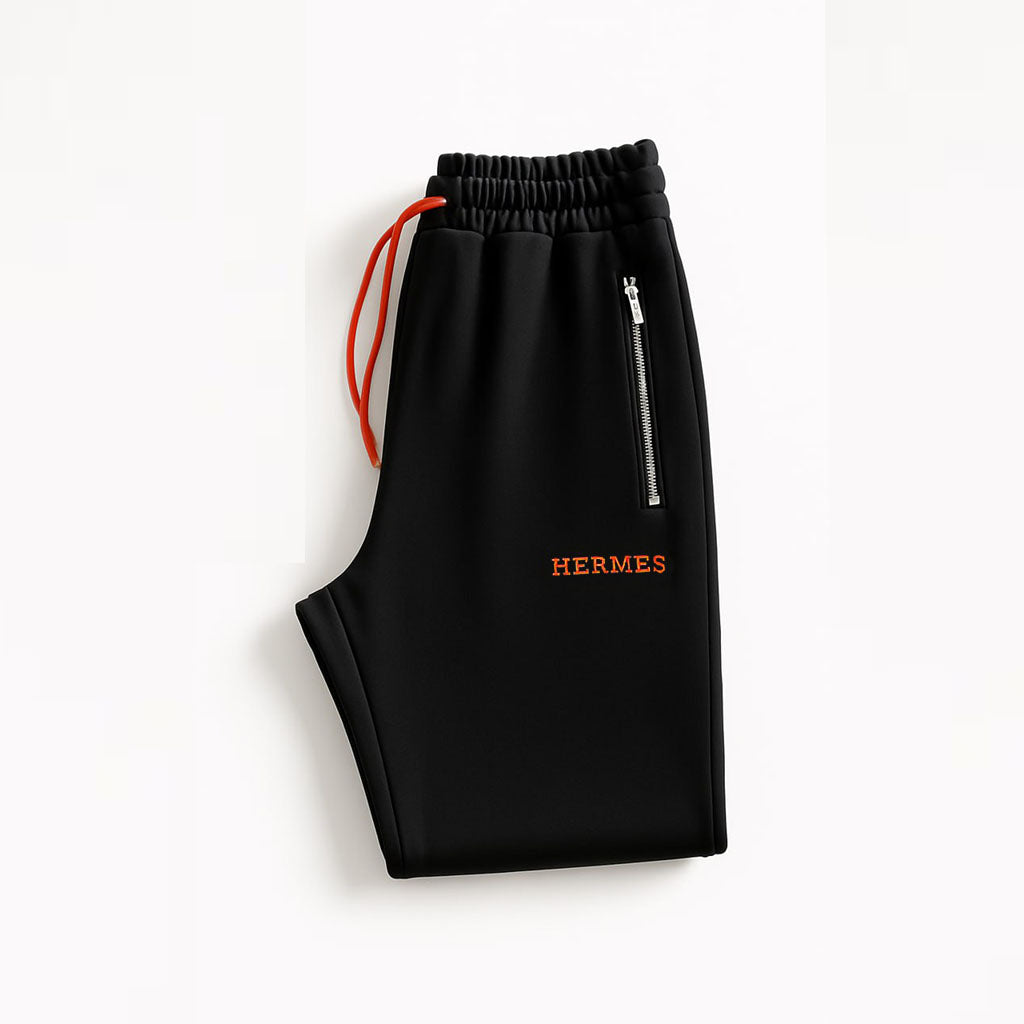Hermes Black and Orange Zip Tracksuit Set - image 6