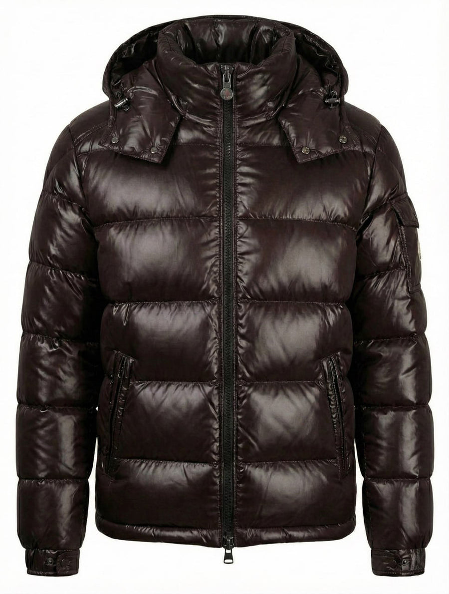 Moncler Dark Brown Lightweight Insulated Puffer Jacket