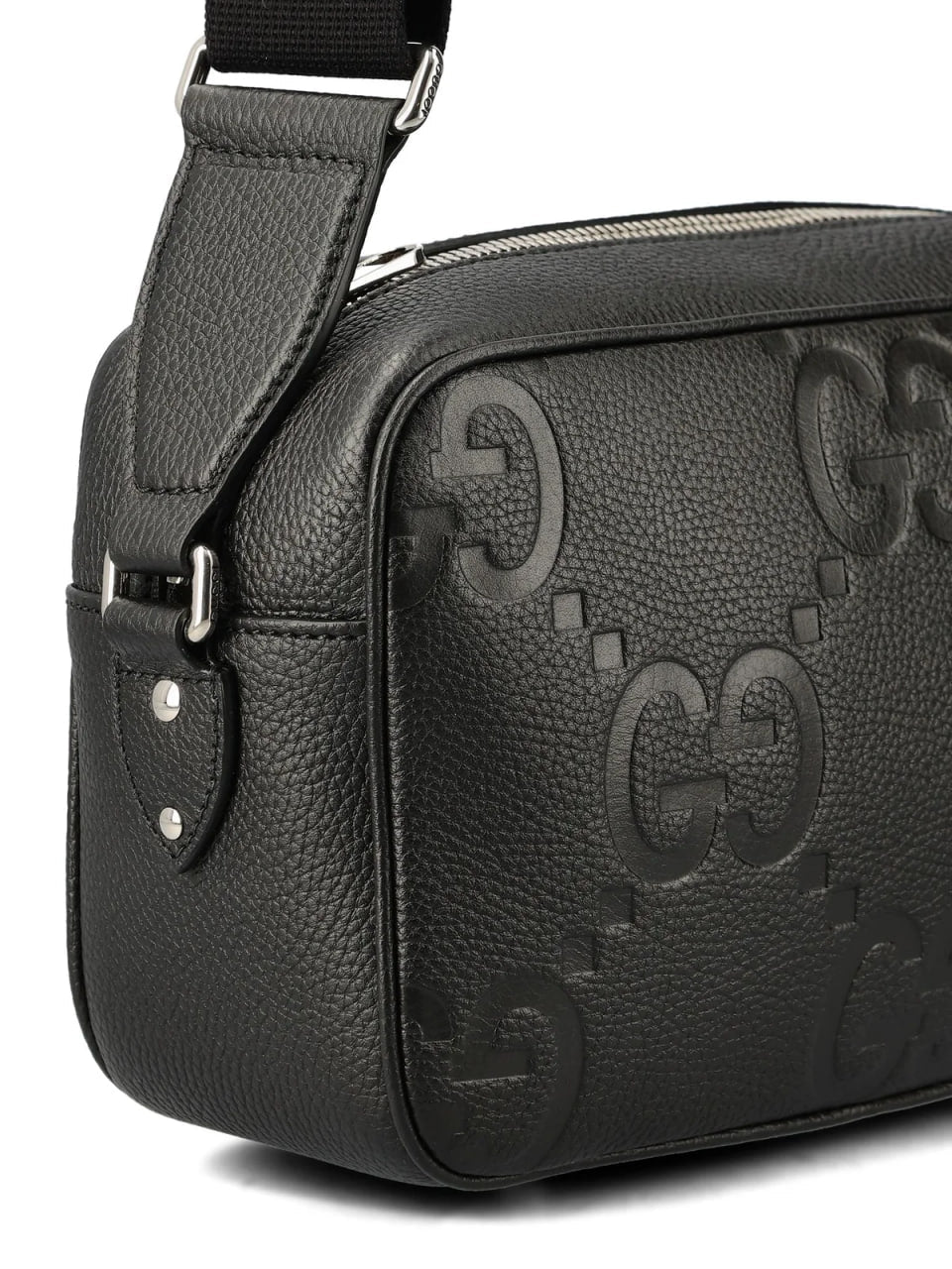 Gucci Jumbo Leather Crossbody Bag Black - image 3