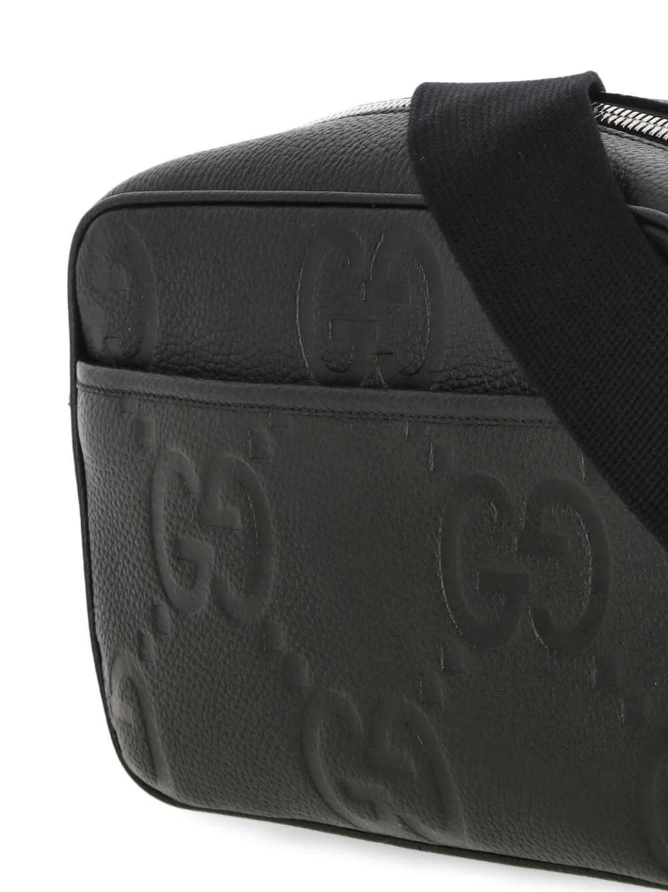 Gucci Jumbo Leather Crossbody Bag Black - image 7