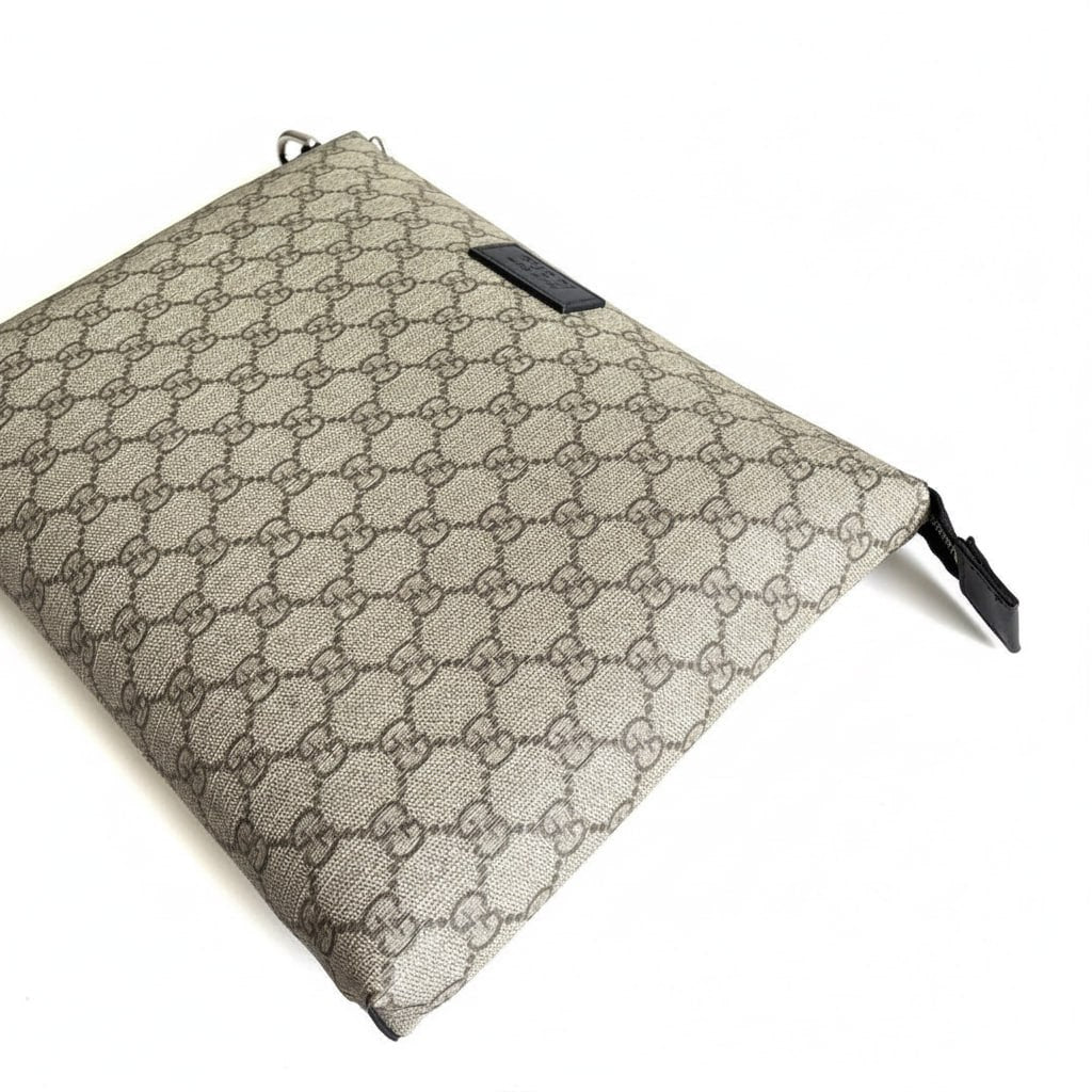 Gucci Canvas Zip Pouch with Wrist Strap - image 3