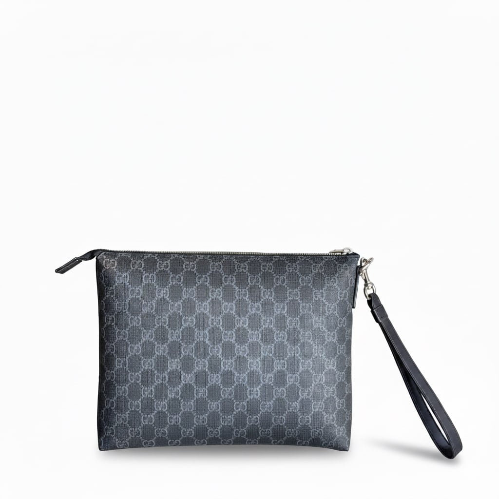 Gucci Canvas Zip Pouch Black - image 4