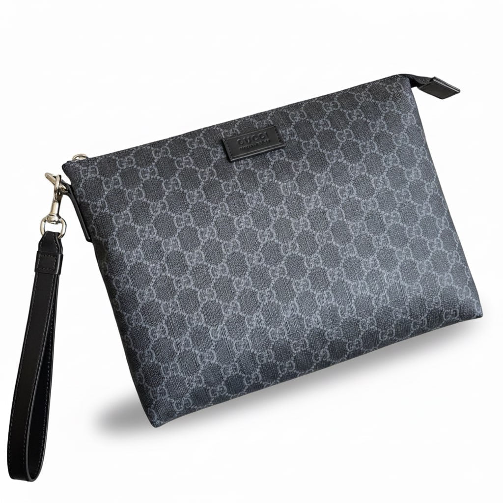Gucci Canvas Zip Pouch Black - image 2
