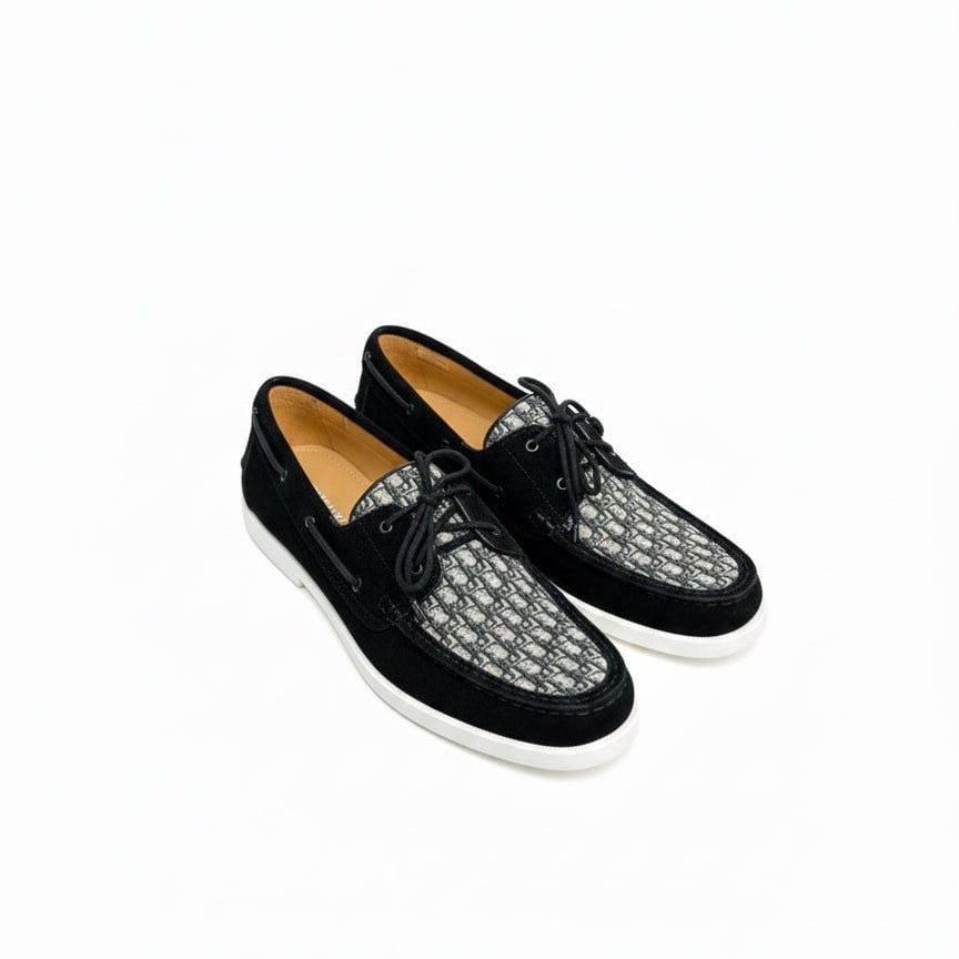 Dior Oblique Canvas Deck Shoe with Suede Trim - image 3