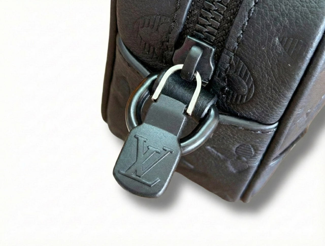 Louis Vuitton Monogram Embossed Leather Crossbody Bag (Black) - image 7