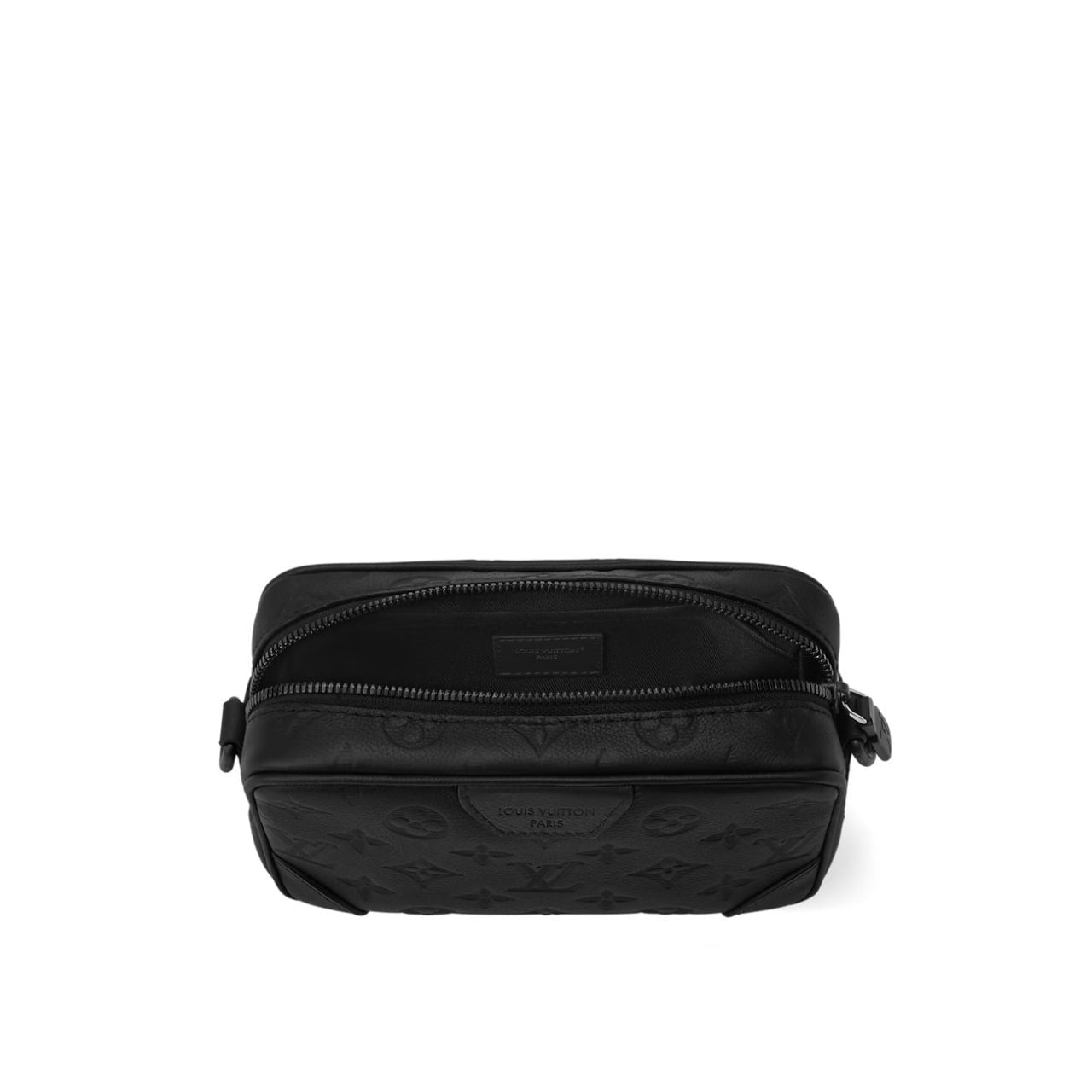 Louis Vuitton Monogram Embossed Leather Crossbody Bag (Black) - image 4