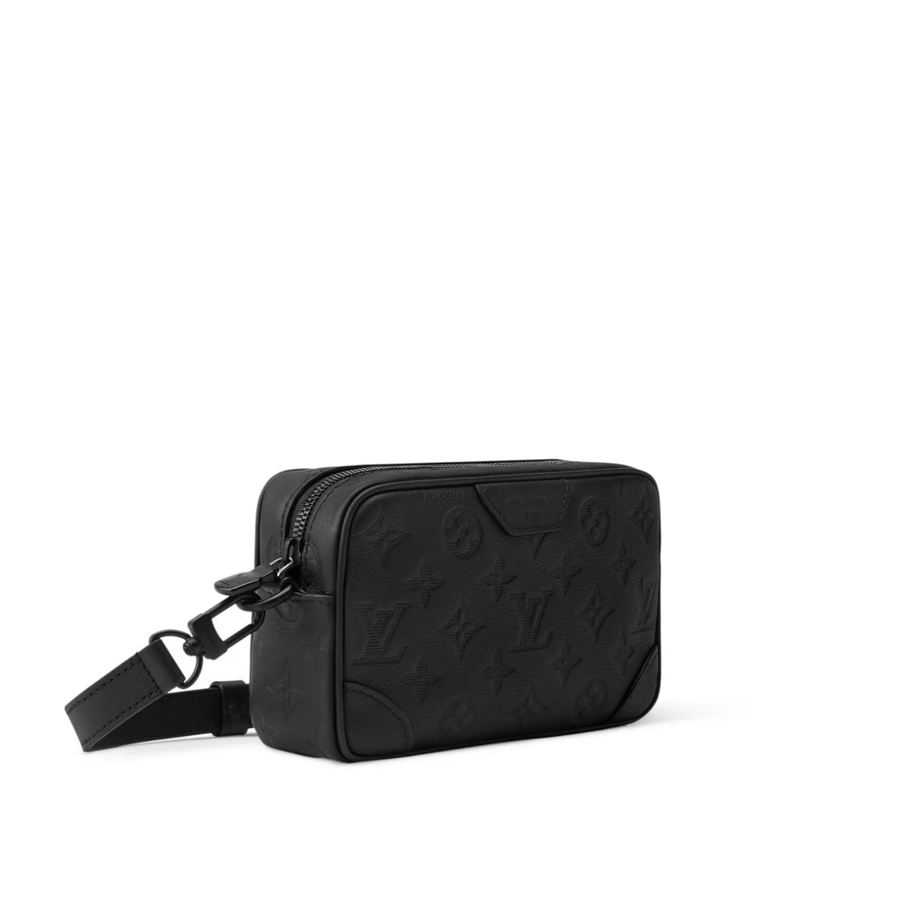 Louis Vuitton Monogram Embossed Leather Crossbody Bag (Black) - image 2