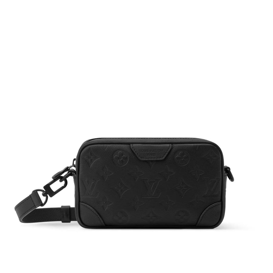 Louis Vuitton Monogram Embossed Leather Crossbody Bag (Black)