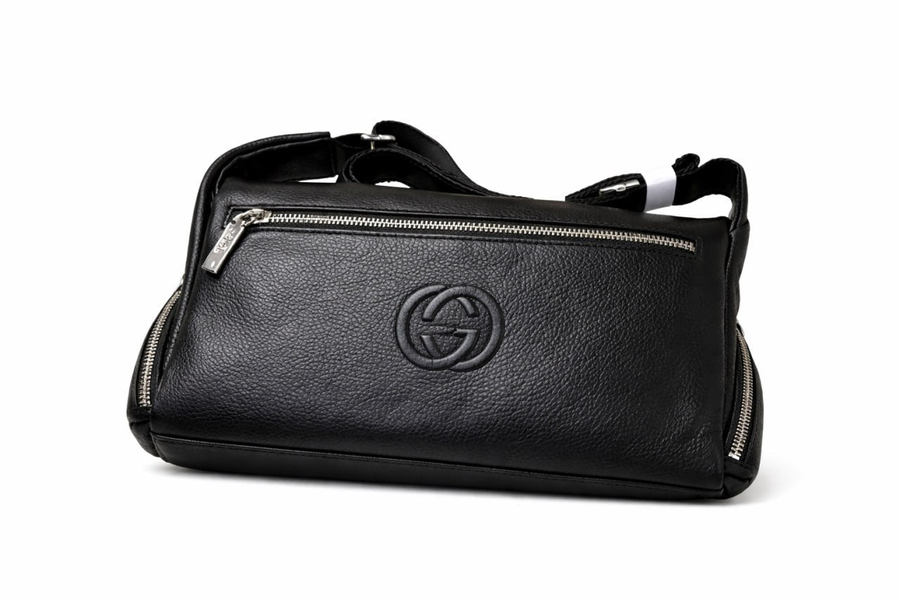 Gucci Soho Leather Crossbody Shoulder Bag (Black)