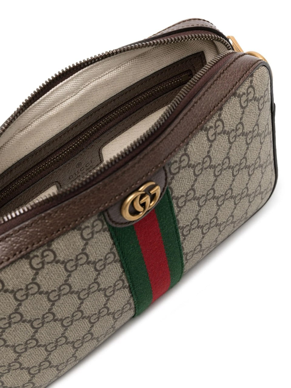 Gucci Supreme Web Stripe Crossbody Bag (Beige/Ebony) - image 4